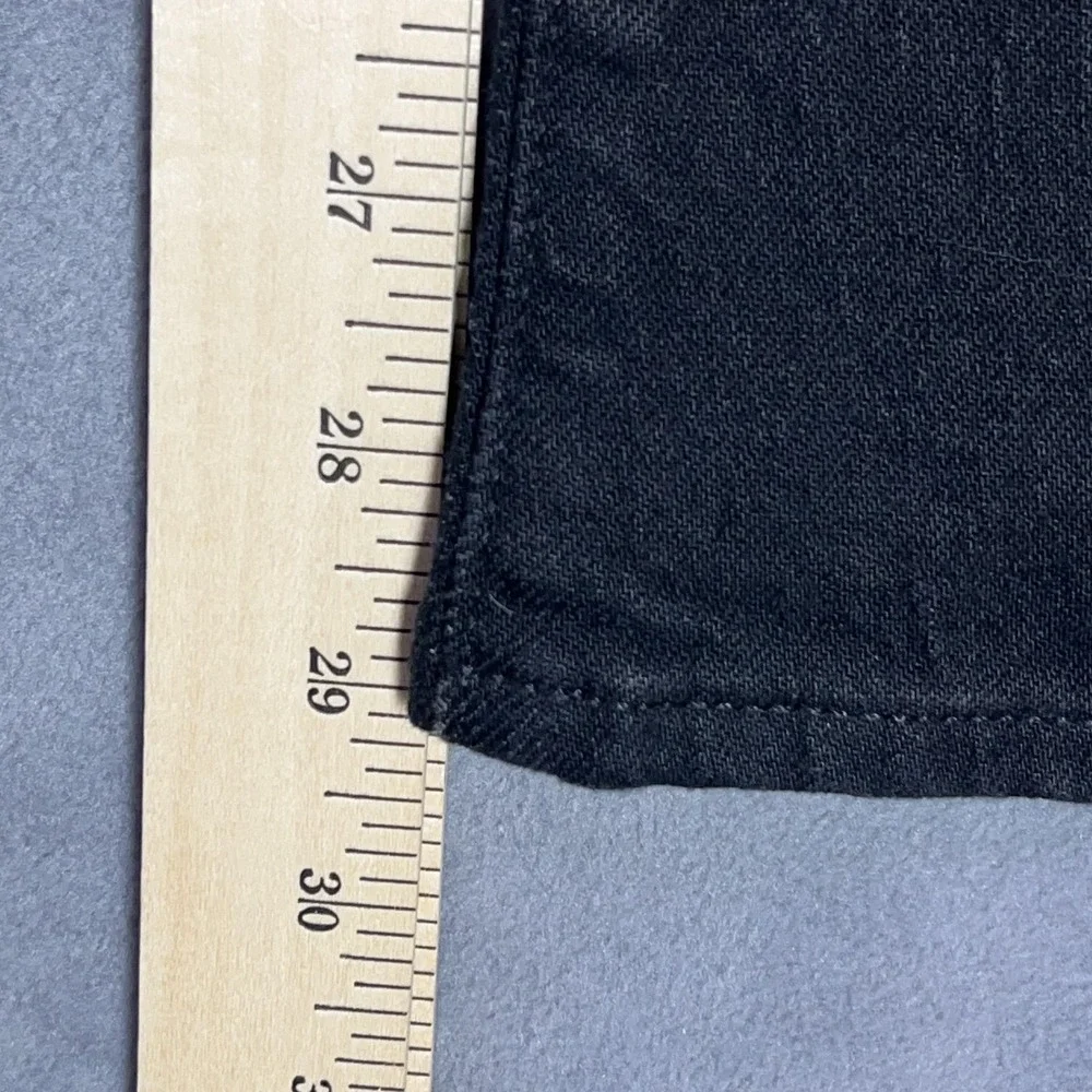 Madewell The Longline Straight Jeans Womens 28 Black Frost Magic Pockets NWT
